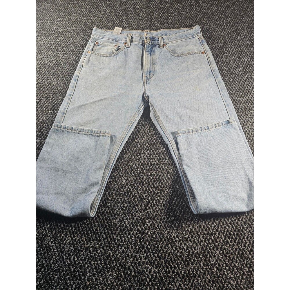 Levi's 505 Men's Jeans 33x29 Light Wash Straight Leg Denim Relaxed Vintage Style